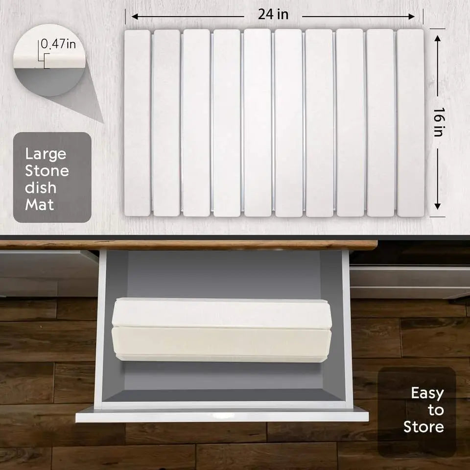 Le Tapis DryStone™ – Séchage Instantané & Design Épuré (par Diatoma Home) Diatoma Home