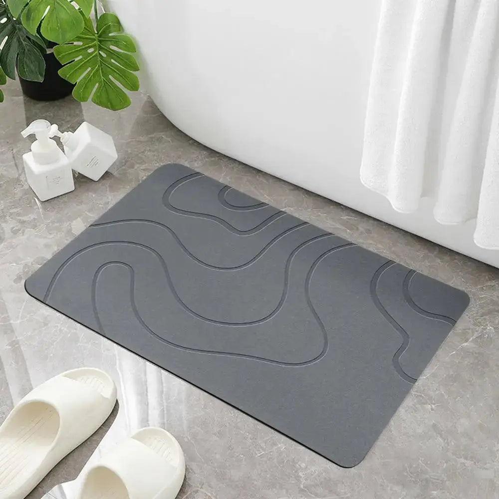 Le Tapis de Bain AquaSafe™ – Confort Minéral & Séchage Instantané Diatoma Home