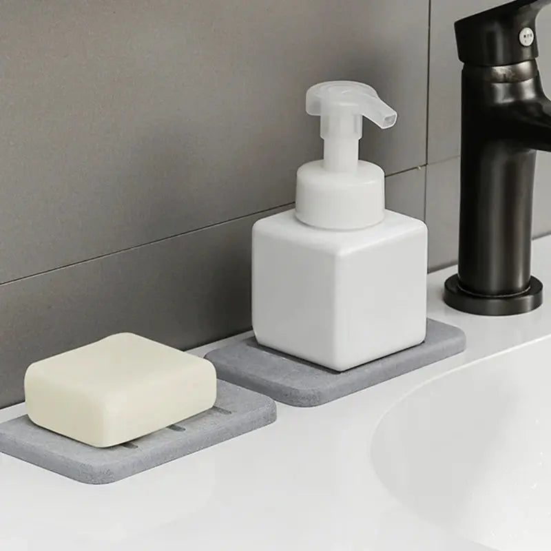 Porte-Savon Minéral Auto-Séchant DryStone™ Diatoma Home