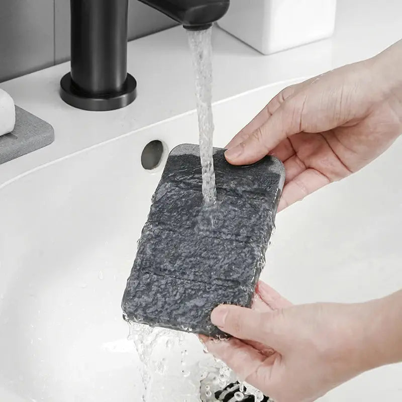 Porte-Savon Minéral Auto-Séchant DryStone™ Diatoma Home