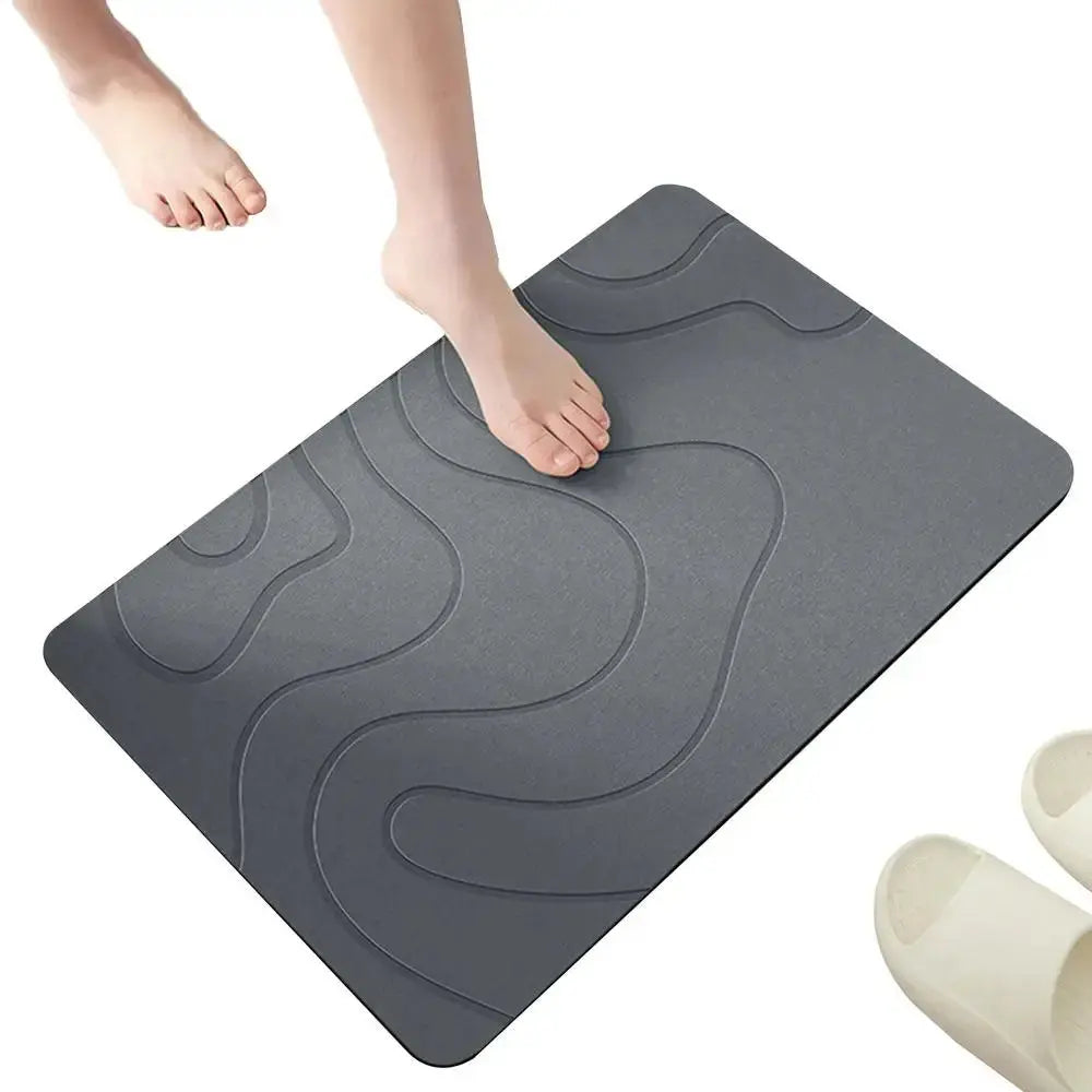 Le Tapis de Bain AquaSafe™ – Confort Minéral & Séchage Instantané Diatoma Home