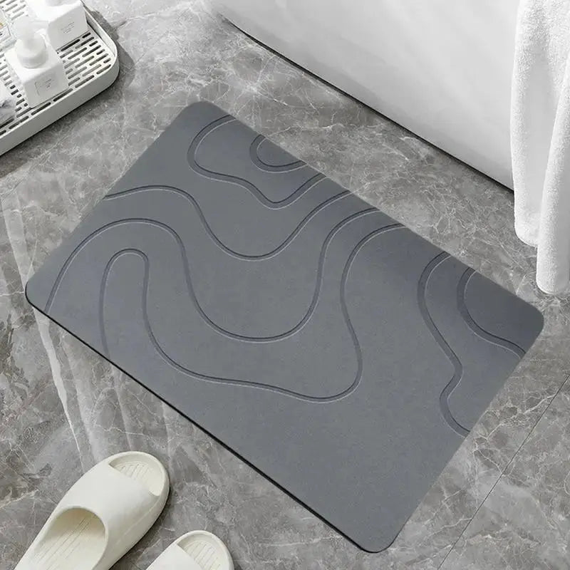 Le Tapis de Bain AquaSafe™ – Confort Minéral & Séchage Instantané Diatoma Home